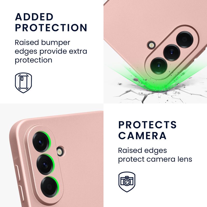 Laptop, Telefoane si Tablete - Telefoane mobile si accesorii - Accesorii Telefoane - Huse telefoane - Husa Kwmobile pentru Samsung Galaxy A56 5G, anti-alunecare, protectie la zgarieturi, silicon, auriu - Infinity.ro
