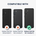 Laptop, Telefoane si Tablete - Telefoane mobile si accesorii - Accesorii Telefoane - Huse telefoane - Husa tip portofel Kwmobile pentru Samsung Galaxy A34 5G, inchidere magnetica, piele ecologica, negru - Infinity.ro