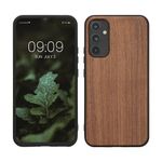 Laptop, Telefoane si Tablete - Telefoane mobile si accesorii - Accesorii Telefoane - Huse telefoane - Husa tip bumper Kwmobile pentru Samsung Galaxy A34 5G, anti-alunecare, protectie la socuri, lemn, TPU, maro - Infinity.ro