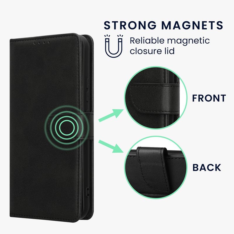 Laptop, Telefoane si Tablete - Telefoane mobile si accesorii - Accesorii Telefoane - Huse telefoane - Husa tip portofel Kwmobile pentru Samsung Galaxy A34 5G, inchidere magnetica, piele ecologica, negru - Infinity.ro