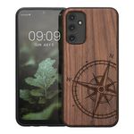 Laptop, Telefoane si Tablete - Telefoane mobile si accesorii - Accesorii Telefoane - Huse telefoane - Husa tip bumper Kwmobile pentru Samsung Galaxy A14 5G, anti-alunecare, lemn, TPU, maro - Infinity.ro