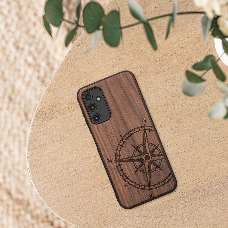 Laptop, Telefoane si Tablete - Telefoane mobile si accesorii - Accesorii Telefoane - Huse telefoane - Husa tip bumper Kwmobile pentru Samsung Galaxy A14 5G, anti-alunecare, lemn, TPU, maro - Infinity.ro