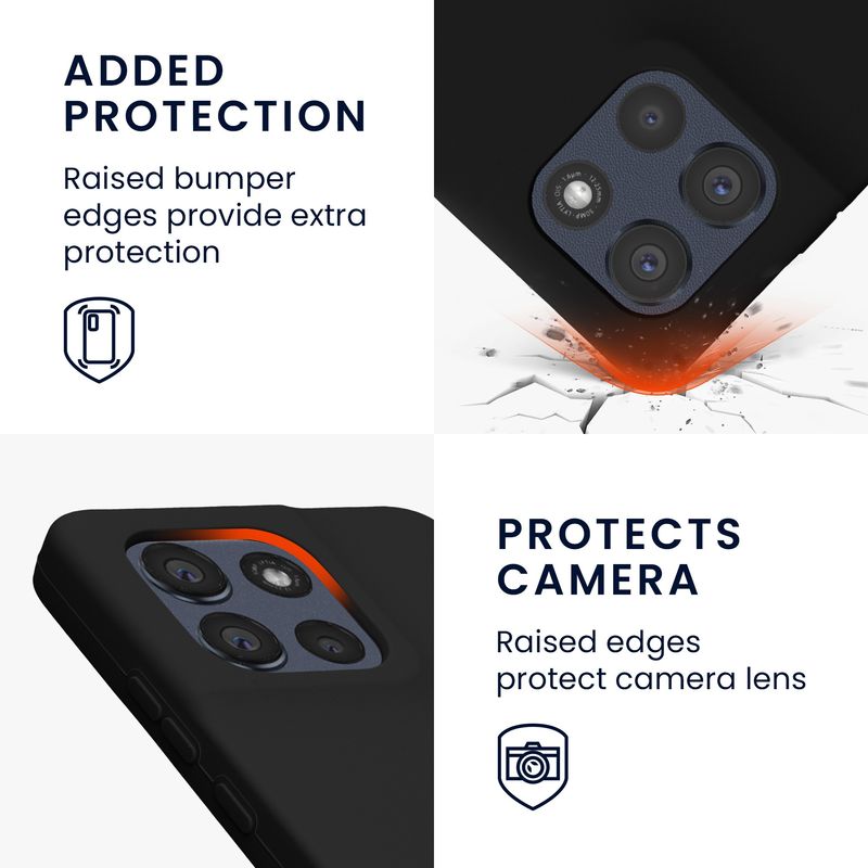 Laptop, Telefoane si Tablete - Telefoane mobile si accesorii - Accesorii Telefoane - Huse telefoane - Husa Kwmobile pentru Motorola Moto G86 5G, incarcare wireless, silicon, negru - Infinity.ro