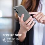Laptop, Telefoane si Tablete - Telefoane mobile si accesorii - Accesorii Telefoane - Huse telefoane - Husa Kwmobile pentru Samsung Galaxy A56 5G, anti-alunecare, protectie la zgarieturi, silicon, gri - Infinity.ro