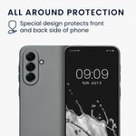 Laptop, Telefoane si Tablete - Telefoane mobile si accesorii - Accesorii Telefoane - Huse telefoane - Husa Kwmobile pentru Samsung Galaxy A56 5G, anti-alunecare, protectie la zgarieturi, silicon, gri - Infinity.ro