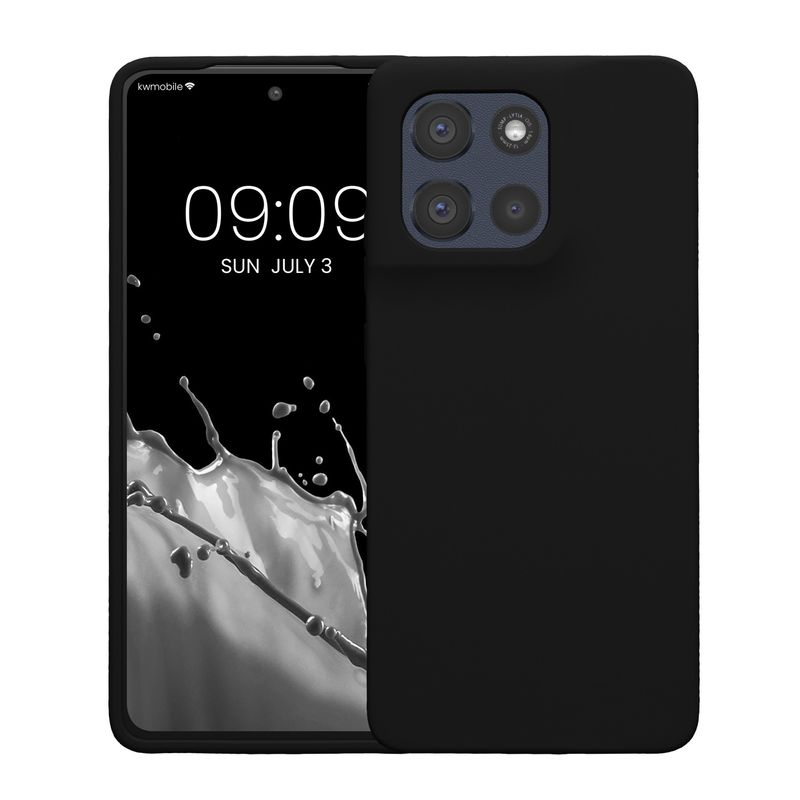Laptop, Telefoane si Tablete - Telefoane mobile si accesorii - Accesorii Telefoane - Huse telefoane - Husa Kwmobile pentru Motorola Moto G86 5G, incarcare wireless, silicon, negru - Infinity.ro