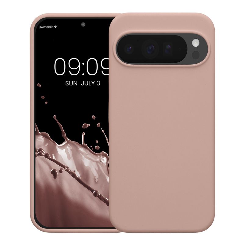 Laptop, Telefoane si Tablete - Telefoane mobile si accesorii - Accesorii Telefoane - Huse telefoane - Husa Kwmobile pentru Google Pixel 10 Pro XL, incarcare wireless, silicon, roz antic - Infinity.ro