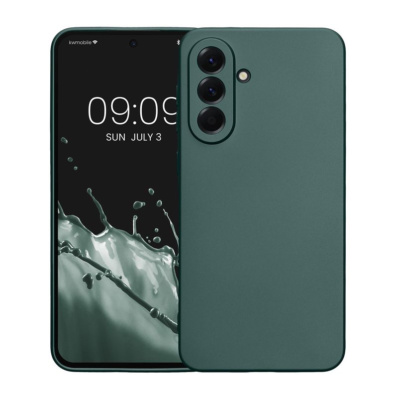 Laptop, Telefoane si Tablete - Telefoane mobile si accesorii - Accesorii Telefoane - Huse telefoane - Husa Kwmobile pentru Samsung Galaxy A56 5G, anti-alunecare, silicon, turcoaz - Infinity.ro