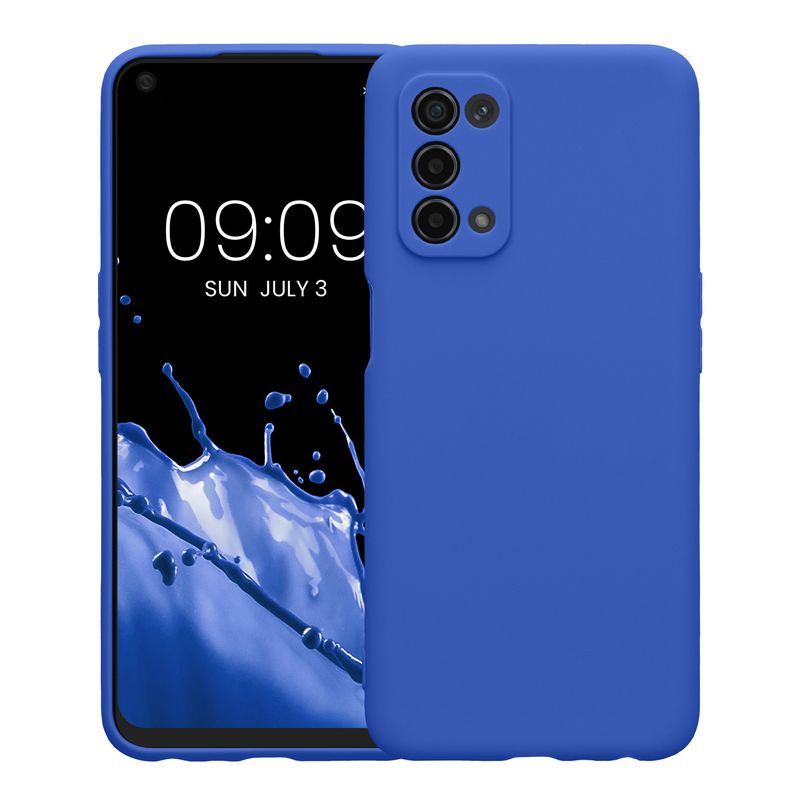 Laptop, Telefoane si Tablete - Telefoane mobile si accesorii - Accesorii Telefoane - Huse telefoane - Husa Kwmobile pentru OPPO A74 (5G)/A54 (5G), anti-alunecare, protectie la zgarieturi, silicon, albastru - Infinity.ro