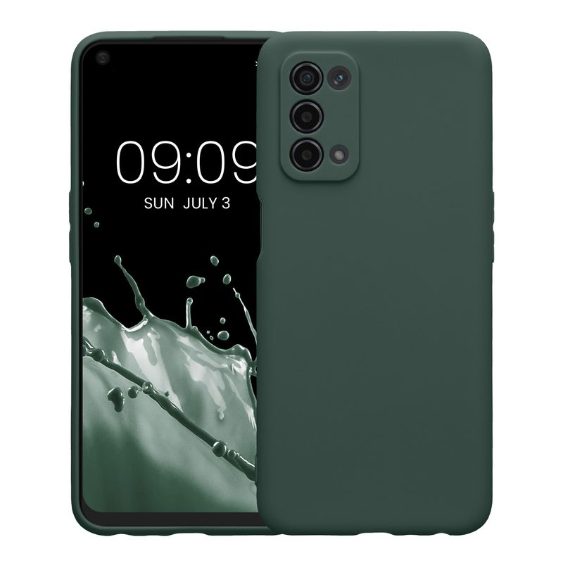 Laptop, Telefoane si Tablete - Telefoane mobile si accesorii - Accesorii Telefoane - Huse telefoane - Husa Kwmobile pentru OPPO A74 (5G)/A54 (5G), anti-alunecare, protectie la zgarieturi, silicon, verde - Infinity.ro