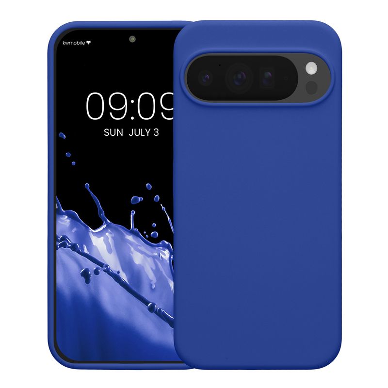 Laptop, Telefoane si Tablete - Telefoane mobile si accesorii - Accesorii Telefoane - Huse telefoane - Husa Kwmobile pentru Google Pixel 10 Pro XL, incarcare wireless, silicon, albastru baltic - Infinity.ro