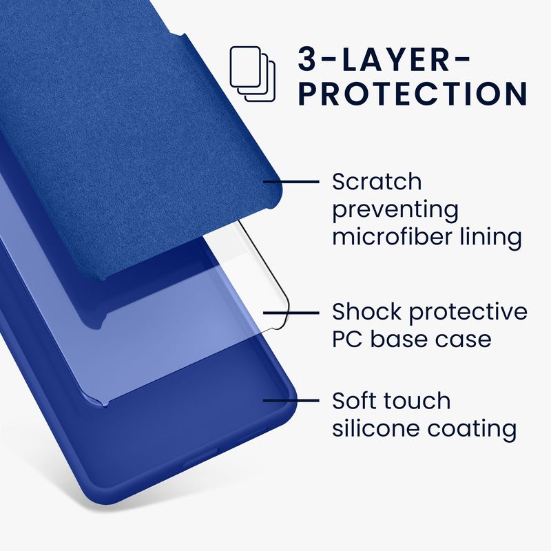 Laptop, Telefoane si Tablete - Telefoane mobile si accesorii - Accesorii Telefoane - Huse telefoane - Husa Kwmobile pentru Google Pixel 10 Pro XL, incarcare wireless, silicon, albastru baltic - Infinity.ro