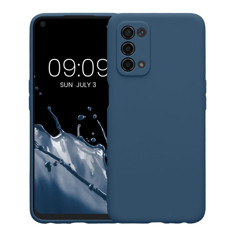 Laptop, Telefoane si Tablete - Telefoane mobile si accesorii - Accesorii Telefoane - Huse telefoane - Husa Kwmobile pentru OPPO A74 (5G)/A54 (5G), anti-alunecare, silicon, bleumarin - Infinity.ro