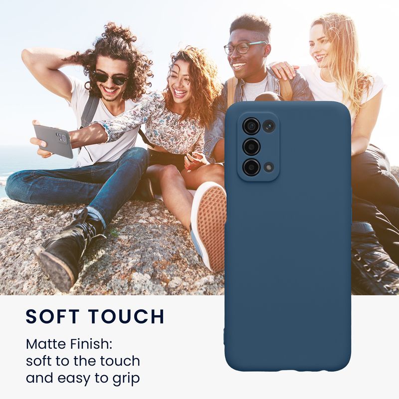 Laptop, Telefoane si Tablete - Telefoane mobile si accesorii - Accesorii Telefoane - Huse telefoane - Husa Kwmobile pentru OPPO A74 (5G)/A54 (5G), anti-alunecare, silicon, bleumarin - Infinity.ro