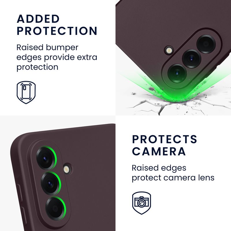 Laptop, Telefoane si Tablete - Telefoane mobile si accesorii - Accesorii Telefoane - Huse telefoane - Husa Kwmobile pentru Samsung Galaxy A56 5G, protectie la zgarieturi, anti-alunecare, silicon, mov - Infinity.ro