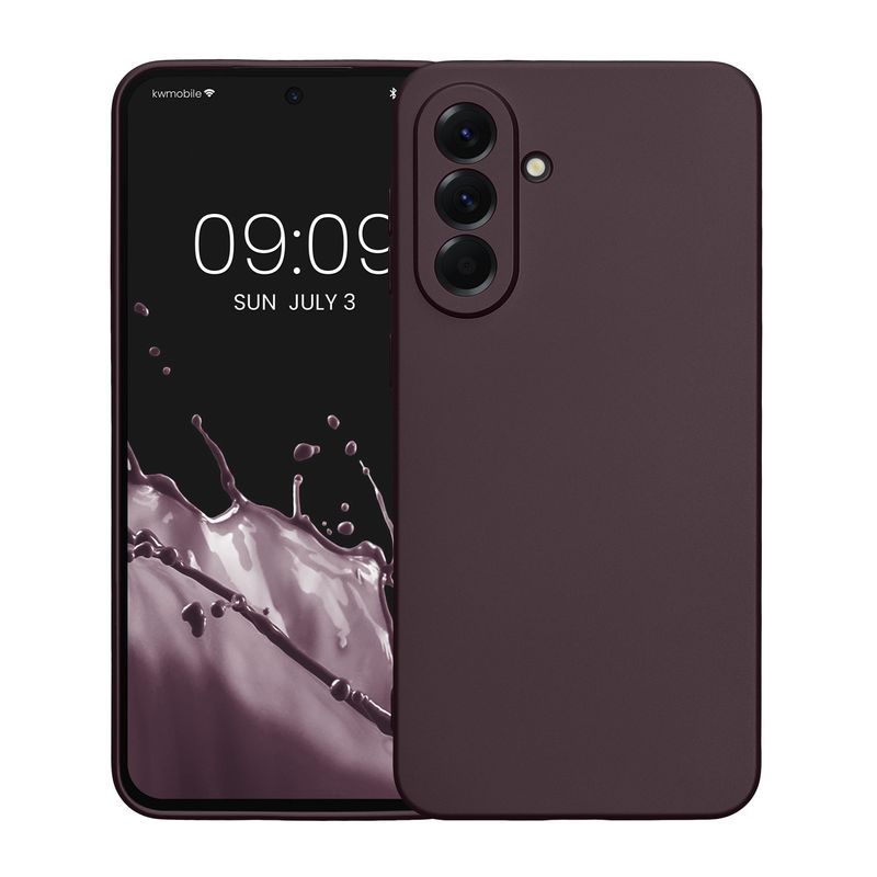 Laptop, Telefoane si Tablete - Telefoane mobile si accesorii - Accesorii Telefoane - Huse telefoane - Husa Kwmobile pentru Samsung Galaxy A56 5G, protectie la zgarieturi, anti-alunecare, silicon, mov - Infinity.ro