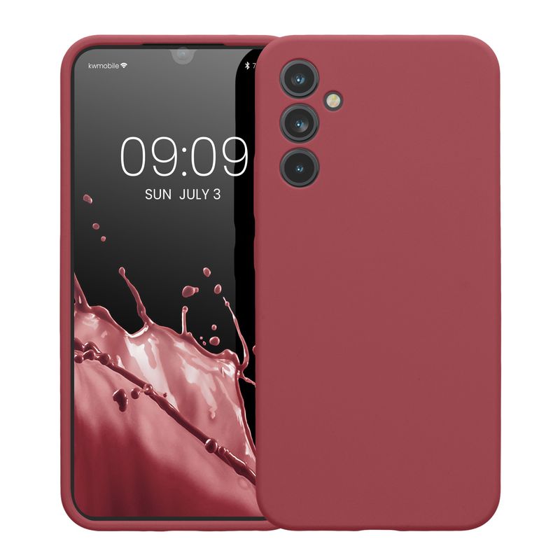 Laptop, Telefoane si Tablete - Telefoane mobile si accesorii - Accesorii Telefoane - Huse telefoane - Husa Kwmobile pentru Samsung Galaxy A34 5G, anti-alunecare, anti-amprenta, silicon, roz - Infinity.ro