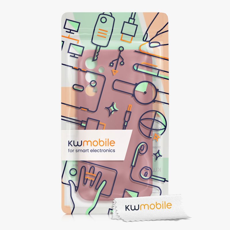Laptop, Telefoane si Tablete - Telefoane mobile si accesorii - Accesorii Telefoane - Huse telefoane - Husa Kwmobile pentru Samsung Galaxy A34 5G, anti-alunecare, anti-amprenta, silicon, roz - Infinity.ro