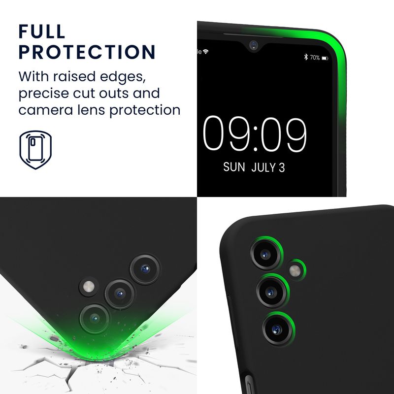 Laptop, Telefoane si Tablete - Telefoane mobile si accesorii - Accesorii Telefoane - Huse telefoane - Husa Kwmobile pentru Samsung Galaxy A14 5G, anti-alunecare, anti-amprenta, silicon, negru - Infinity.ro