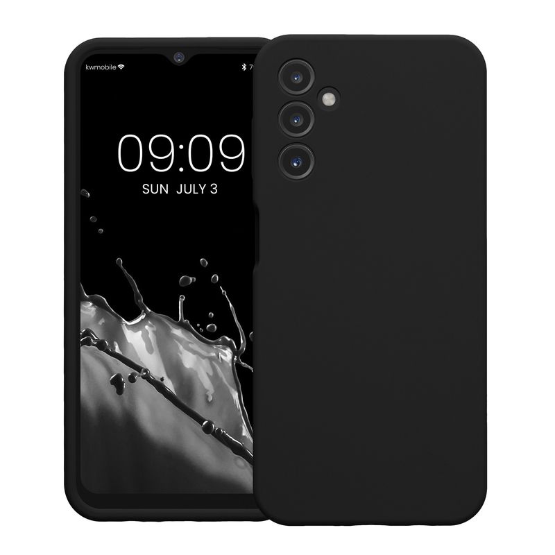 Laptop, Telefoane si Tablete - Telefoane mobile si accesorii - Accesorii Telefoane - Huse telefoane - Husa Kwmobile pentru Samsung Galaxy A14 5G, anti-alunecare, anti-amprenta, silicon, negru - Infinity.ro
