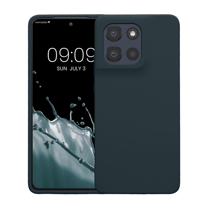 Laptop, Telefoane si Tablete - Telefoane mobile si accesorii - Accesorii Telefoane - Huse telefoane - Husa Kwmobile pentru Motorola Moto G86 5G, incarcare wireless, silicon, gri - Infinity.ro