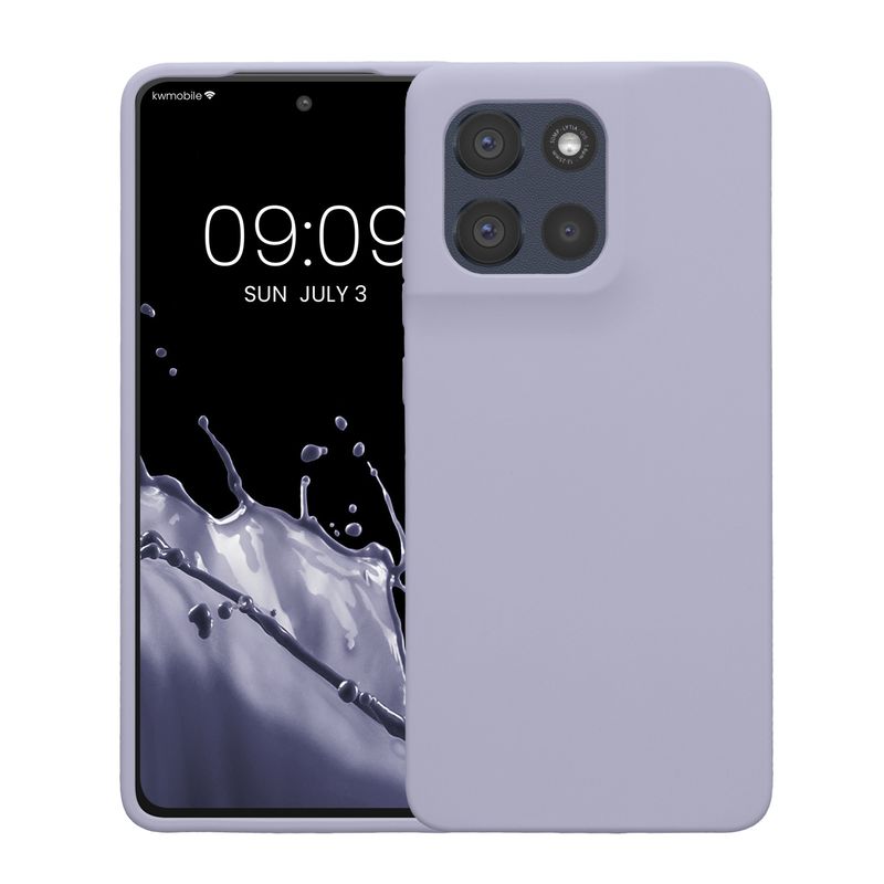 Laptop, Telefoane si Tablete - Telefoane mobile si accesorii - Accesorii Telefoane - Huse telefoane - Husa Kwmobile pentru Motorola Moto G86 5G, incarcare wireless, silicon, mov - Infinity.ro