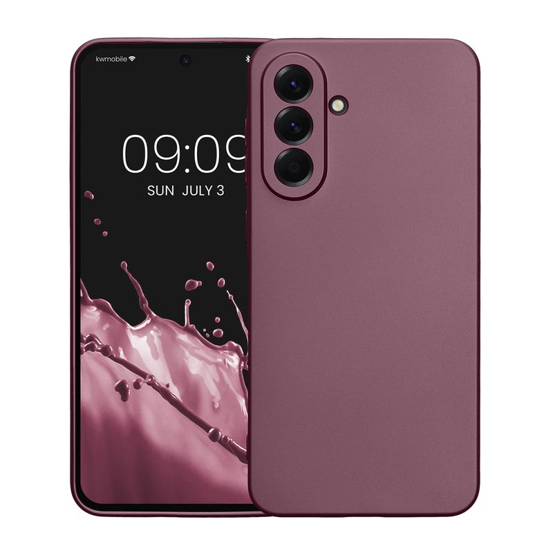 Laptop, Telefoane si Tablete - Telefoane mobile si accesorii - Accesorii Telefoane - Huse telefoane - Husa Kwmobile pentru Samsung Galaxy A56 5G, anti-alunecare, silicon, lavanda - Infinity.ro