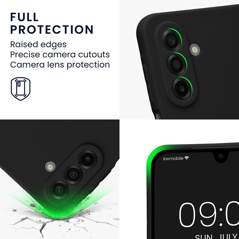 Laptop, Telefoane si Tablete - Telefoane mobile si accesorii - Accesorii Telefoane - Huse telefoane - Husa Kwmobile pentru Samsung Galaxy A17 4G/5G, anti-alunecare, silicon, negru - Infinity.ro