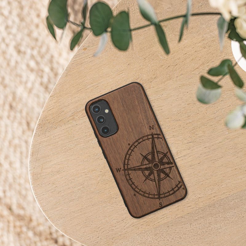 Laptop, Telefoane si Tablete - Telefoane mobile si accesorii - Accesorii Telefoane - Huse telefoane - Husa tip bumper Kwmobile pentru Samsung Galaxy A34 5G, anti-alunecare, lemn, TPU, maro - Infinity.ro