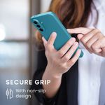Laptop, Telefoane si Tablete - Telefoane mobile si accesorii - Accesorii Telefoane - Huse telefoane - Husa Kwmobile pentru Samsung Galaxy A56 5G, anti-alunecare, protectie la zgarieturi, silicon, albastru - Infinity.ro
