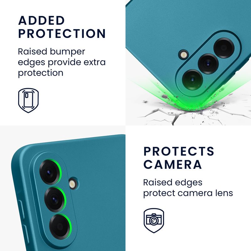 Laptop, Telefoane si Tablete - Telefoane mobile si accesorii - Accesorii Telefoane - Huse telefoane - Husa Kwmobile pentru Samsung Galaxy A56 5G, anti-alunecare, protectie la zgarieturi, silicon, albastru - Infinity.ro