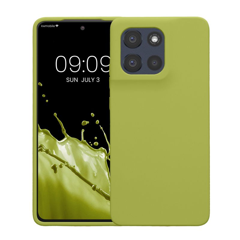 Laptop, Telefoane si Tablete - Telefoane mobile si accesorii - Accesorii Telefoane - Huse telefoane - Husa Kwmobile pentru Motorola Moto G86 5G, incarcare wireless, silicon, verde - Infinity.ro