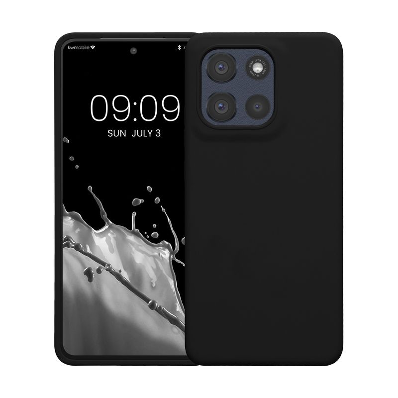 Laptop, Telefoane si Tablete - Telefoane mobile si accesorii - Accesorii Telefoane - Huse telefoane - Husa Kwmobile pentru Motorola Moto G86 Power 5G, incarcare wireless, silicon, negru - Infinity.ro