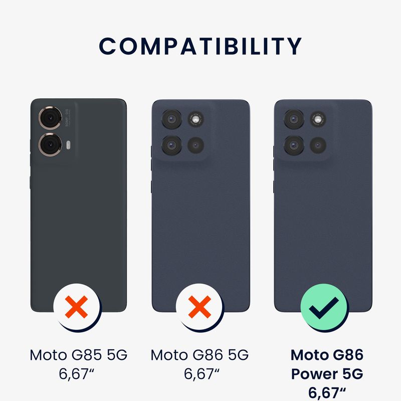 Laptop, Telefoane si Tablete - Telefoane mobile si accesorii - Accesorii Telefoane - Huse telefoane - Husa Kwmobile pentru Motorola Moto G86 Power 5G, incarcare wireless, silicon, negru - Infinity.ro