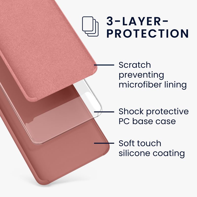 Laptop, Telefoane si Tablete - Telefoane mobile si accesorii - Accesorii Telefoane - Huse telefoane - Husa Kwmobile pentru OnePlus 11, incarcare wireless, silicon, roz - Infinity.ro