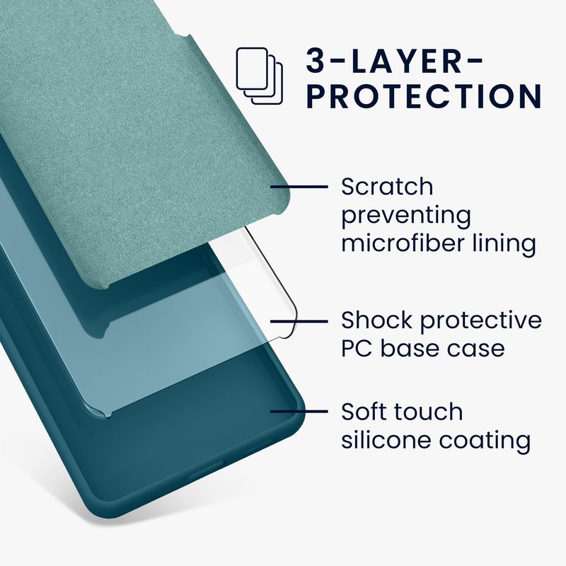 Laptop, Telefoane si Tablete - Telefoane mobile si accesorii - Accesorii Telefoane - Huse telefoane - Husa Kwmobile pentru Motorola Moto G86 Power 5G, incarcare wireless, silicon, albastru - Infinity.ro