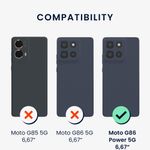 Laptop, Telefoane si Tablete - Telefoane mobile si accesorii - Accesorii Telefoane - Huse telefoane - Husa Kwmobile pentru Motorola Moto G86 Power 5G, incarcare wireless, silicon, albastru - Infinity.ro