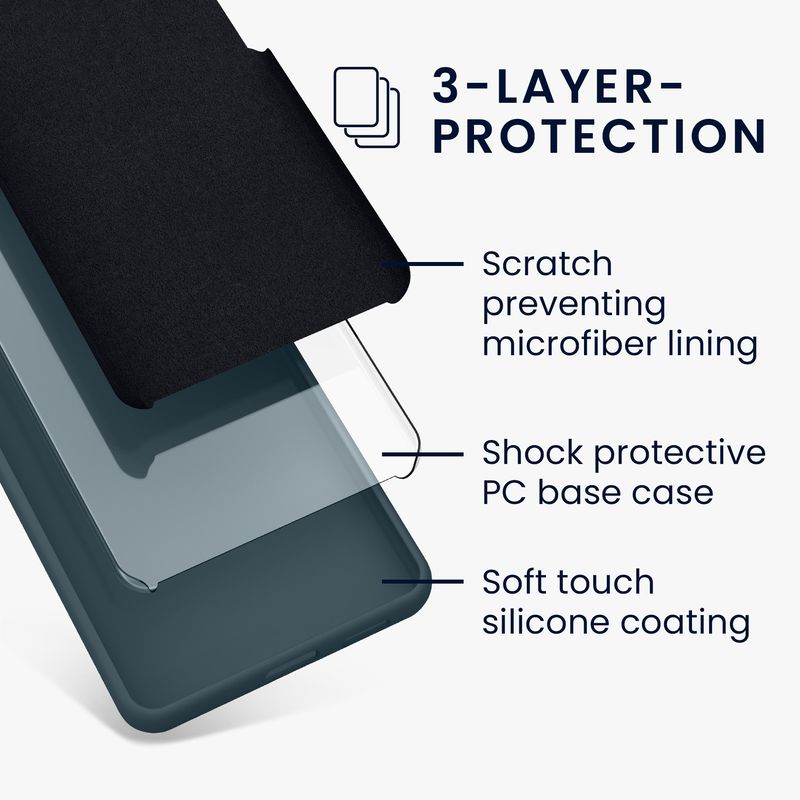 Laptop, Telefoane si Tablete - Telefoane mobile si accesorii - Accesorii Telefoane - Huse telefoane - Husa Kwmobile pentru Motorola Moto G86 Power 5G, incarcare wireless, silicon, gri - Infinity.ro