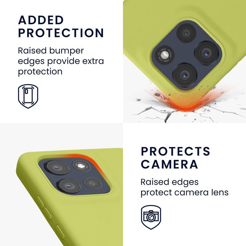 Laptop, Telefoane si Tablete - Telefoane mobile si accesorii - Accesorii Telefoane - Huse telefoane - Husa Kwmobile pentru Motorola Moto G86 Power 5G, incarcare wireless, silicon, verde - Infinity.ro