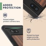 Laptop, Telefoane si Tablete - Telefoane mobile si accesorii - Accesorii Telefoane - Huse telefoane - Husa tip bumper Kwmobile pentru Google Pixel 7, anti-alunecare, lemn, TPU, maro - Infinity.ro