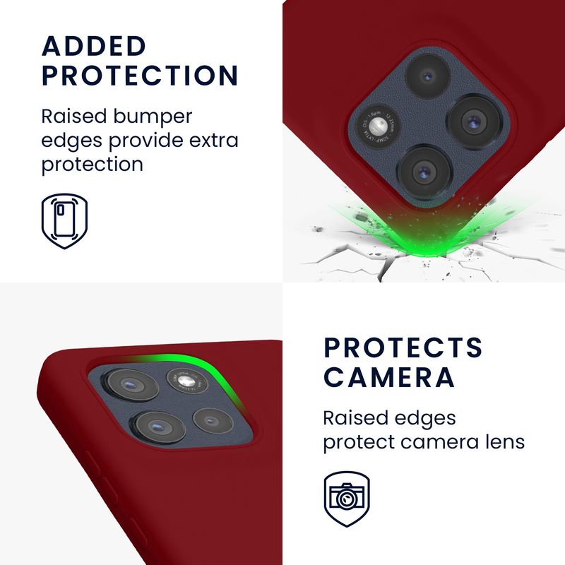 Laptop, Telefoane si Tablete - Telefoane mobile si accesorii - Accesorii Telefoane - Huse telefoane - Husa Kwmobile pentru Motorola Moto G86 Power 5G, incarcare wireless, silicon, rosu - Infinity.ro