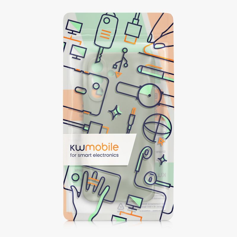 Laptop, Telefoane si Tablete - Telefoane mobile si accesorii - Accesorii Telefoane - Huse telefoane - Husa Kwmobile pentru Samsung Galaxy A17 4G/5G, anti-alunecare, silicon, verde, gri - Infinity.ro