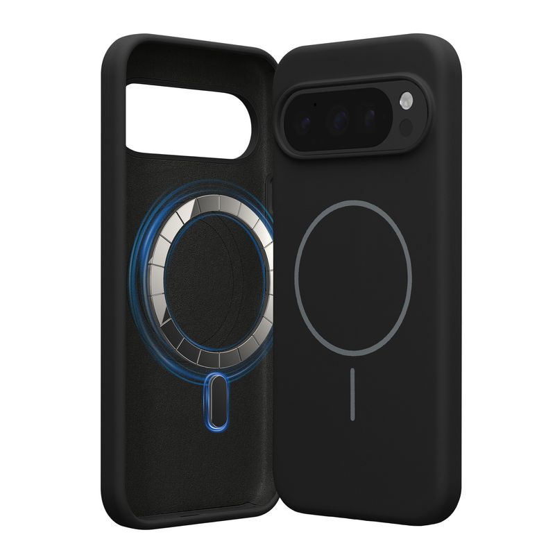 Laptop, Telefoane si Tablete - Telefoane mobile si accesorii - Accesorii Telefoane - Huse telefoane - Husa Kwmobile pentru Google Pixel 10/Pixel 10 Pro, compatibilitate MagSafe, silicon, negru - Infinity.ro