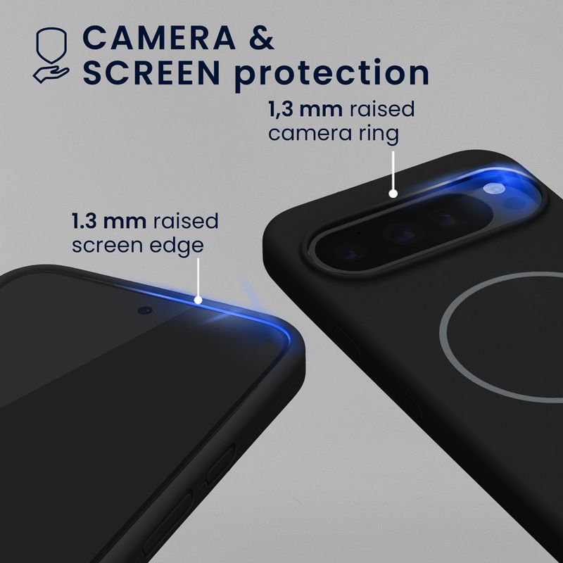 Laptop, Telefoane si Tablete - Telefoane mobile si accesorii - Accesorii Telefoane - Huse telefoane - Husa Kwmobile pentru Google Pixel 10/Pixel 10 Pro, compatibilitate MagSafe, silicon, negru - Infinity.ro