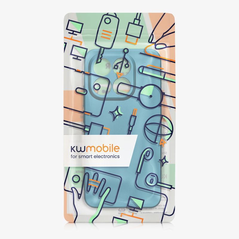 Laptop, Telefoane si Tablete - Telefoane mobile si accesorii - Accesorii Telefoane - Huse telefoane - Husa Kwmobile pentru Xiaomi 15T, anti-alunecare, silicon, albastru caraibian - Infinity.ro