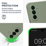 Laptop, Telefoane si Tablete - Telefoane mobile si accesorii - Accesorii Telefoane - Huse telefoane - Husa Kwmobile pentru Samsung Galaxy A17 4G/5G, anti-alunecare, silicon, verde, gri - Infinity.ro