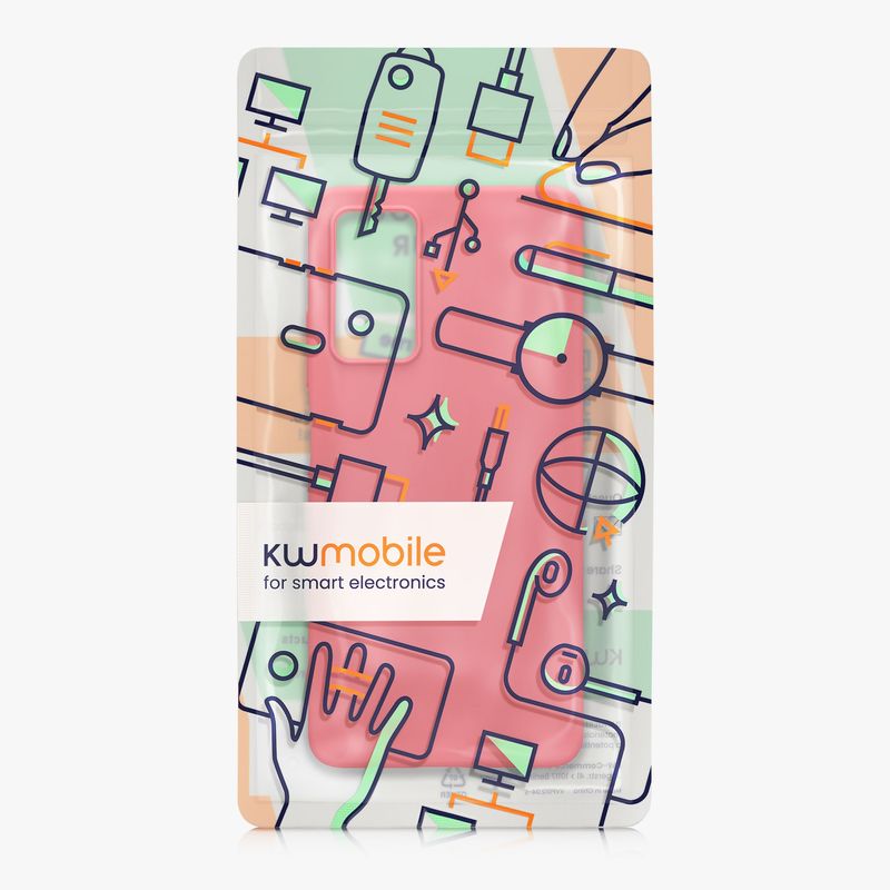 Laptop, Telefoane si Tablete - Telefoane mobile si accesorii - Accesorii Telefoane - Huse telefoane - Husa Kwmobile pentru Xiaomi Redmi Note 11 Pro/Note 11 Pro (5G)/Note 12 Pro (4G), incarcare wireless, silicon, roz intens - Infinity.ro