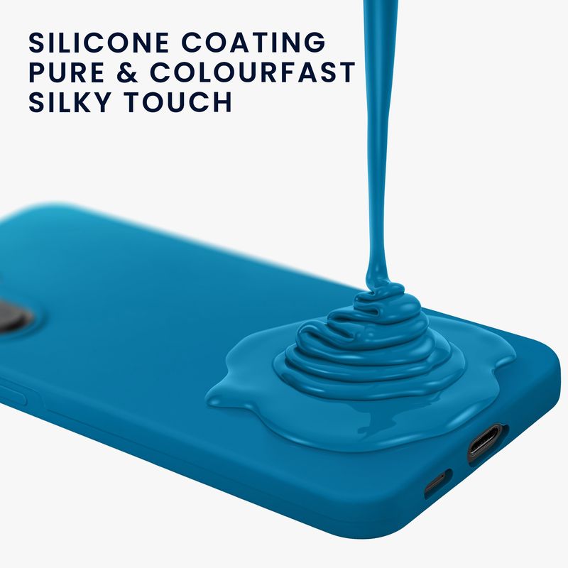 Laptop, Telefoane si Tablete - Telefoane mobile si accesorii - Accesorii Telefoane - Huse telefoane - Husa Kwmobile pentru Samsung Galaxy S26 Plus, incarcare wireless, silicon, albastru caraibian - Infinity.ro