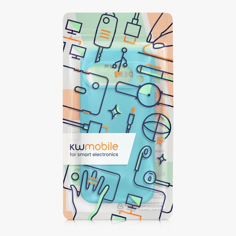 Laptop, Telefoane si Tablete - Telefoane mobile si accesorii - Accesorii Telefoane - Huse telefoane - Husa Kwmobile pentru Google Pixel 10 Pro, anti-alunecare, silicon, albastru glaciar - Infinity.ro