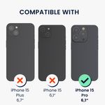 Laptop, Telefoane si Tablete - Telefoane mobile si accesorii - Accesorii Telefoane - Huse telefoane - Husa tip bumper Kwmobile pentru iPhone 15 Pro, compatibilitate MagSafe, TPU, multicolor - Infinity.ro